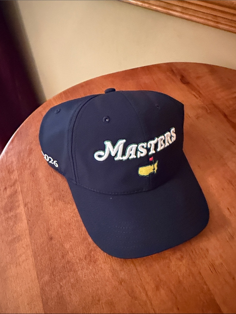 Master’s Tech Navy Baseball Cap with Yellow Logo Accent
